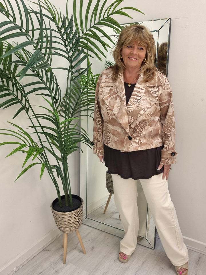 Grace Wide Leg Jeans (G Smack) - Cream (choose your Size)