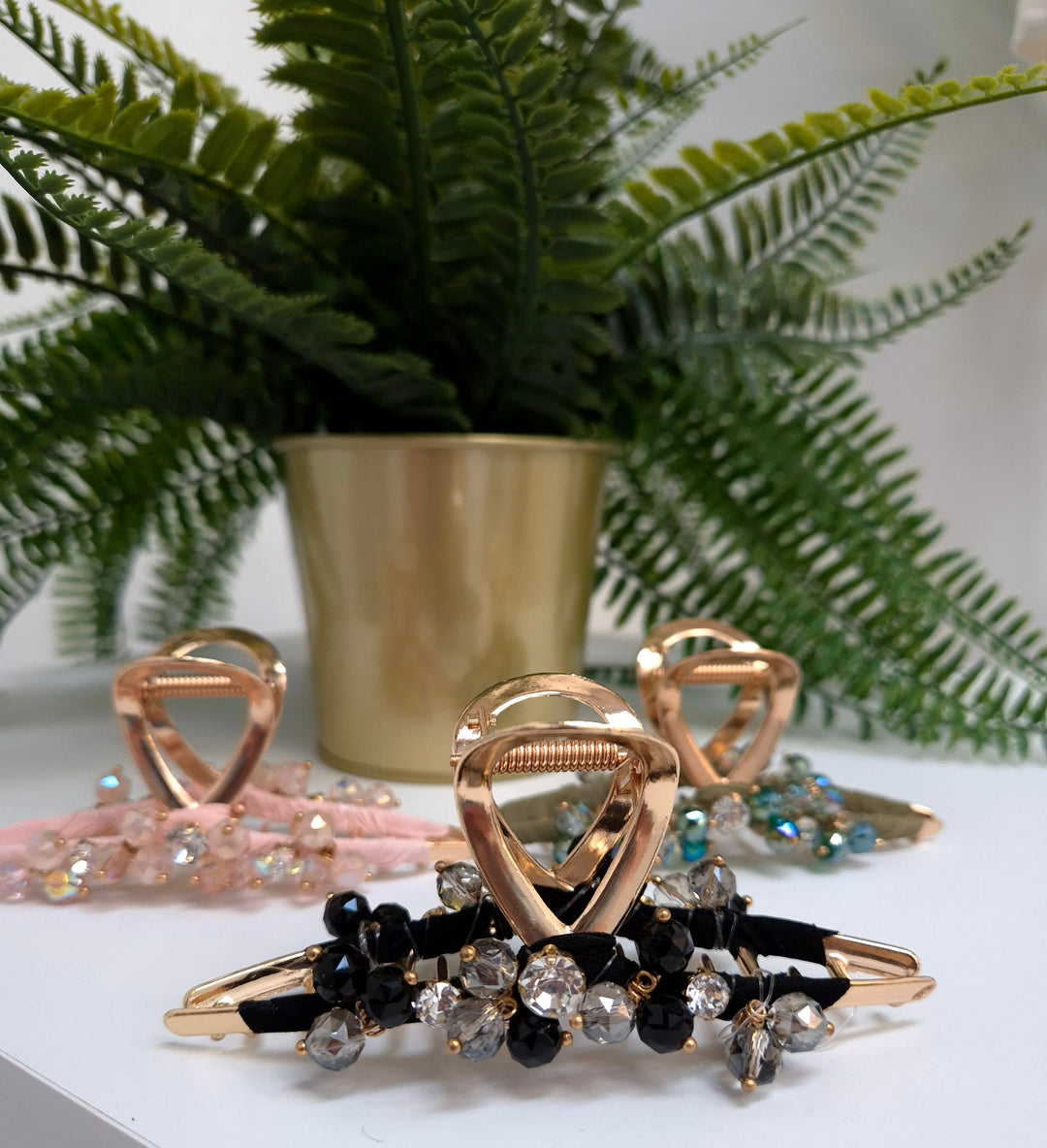 Crystal Beaded Hair Clip (choose your Colour)