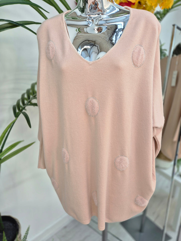 Oslo Oversized Crystal Jumper - (choose your Colour)