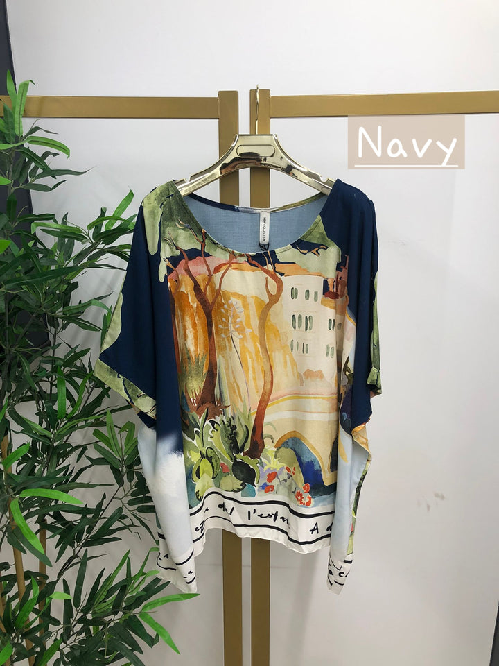 Amalfi Silky Oversized Top - (choose your Colour)