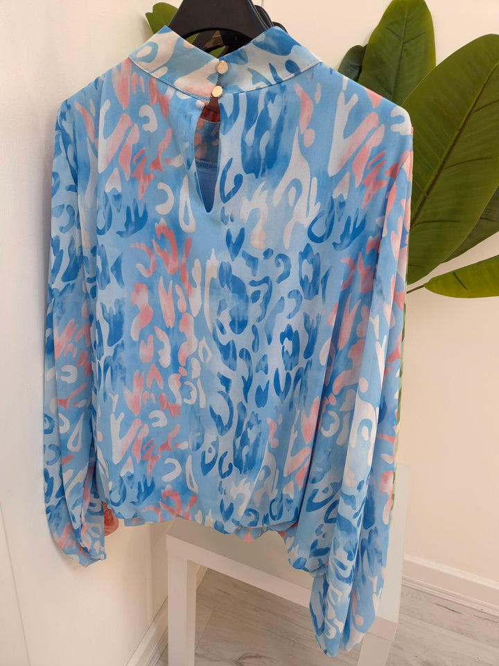 Sadie Leopard Print Blouse - (choose your Colour)