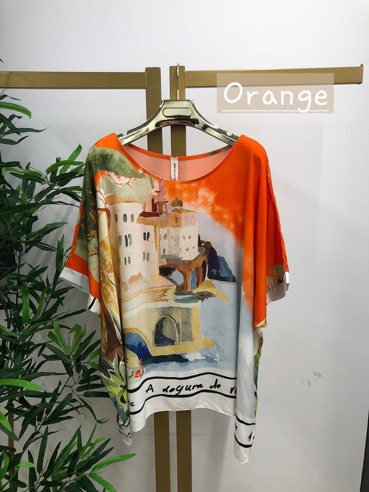 Amalfi Silky Oversized Top - (choose your Colour)