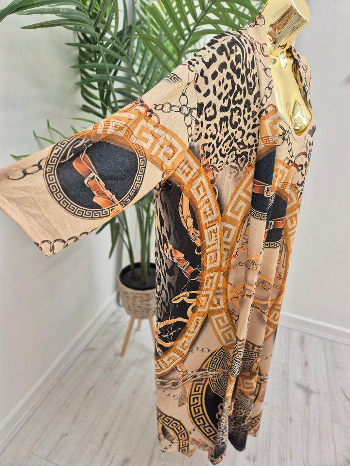 Carla Shimmer in Chain Link (choose Dress or Kimono)