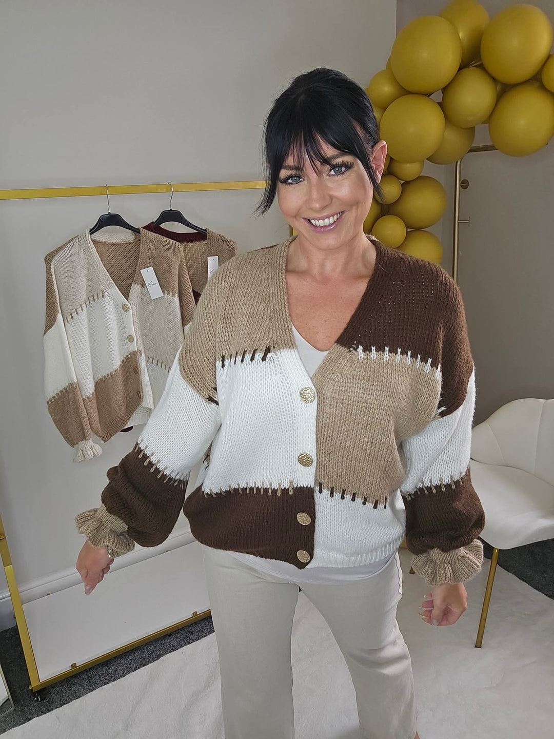 Patsy Patchwork Cardigan - (choose your Colour) - One Size fits up to Size 16