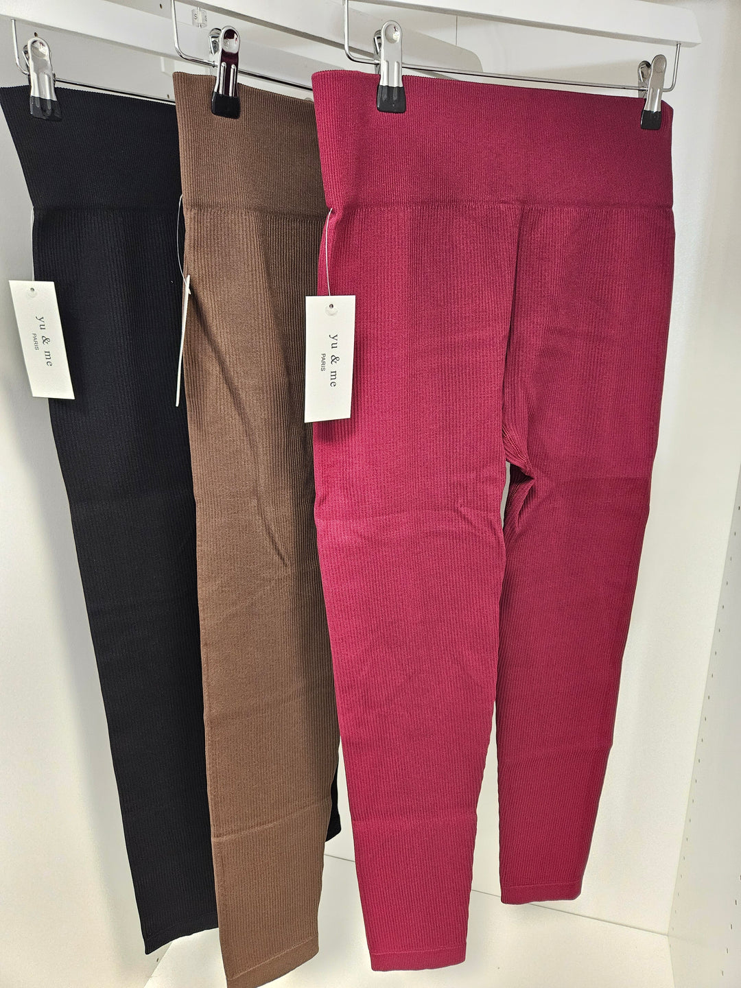 Magic Ribbed Leggings with Control (One Size/Curvy) - (choose your Colour)