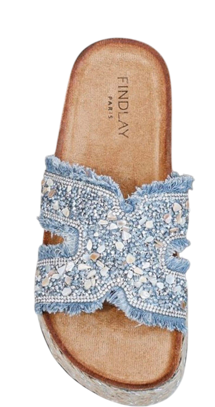 Seychelles Slip On Sandals - Blue (choose your Size)