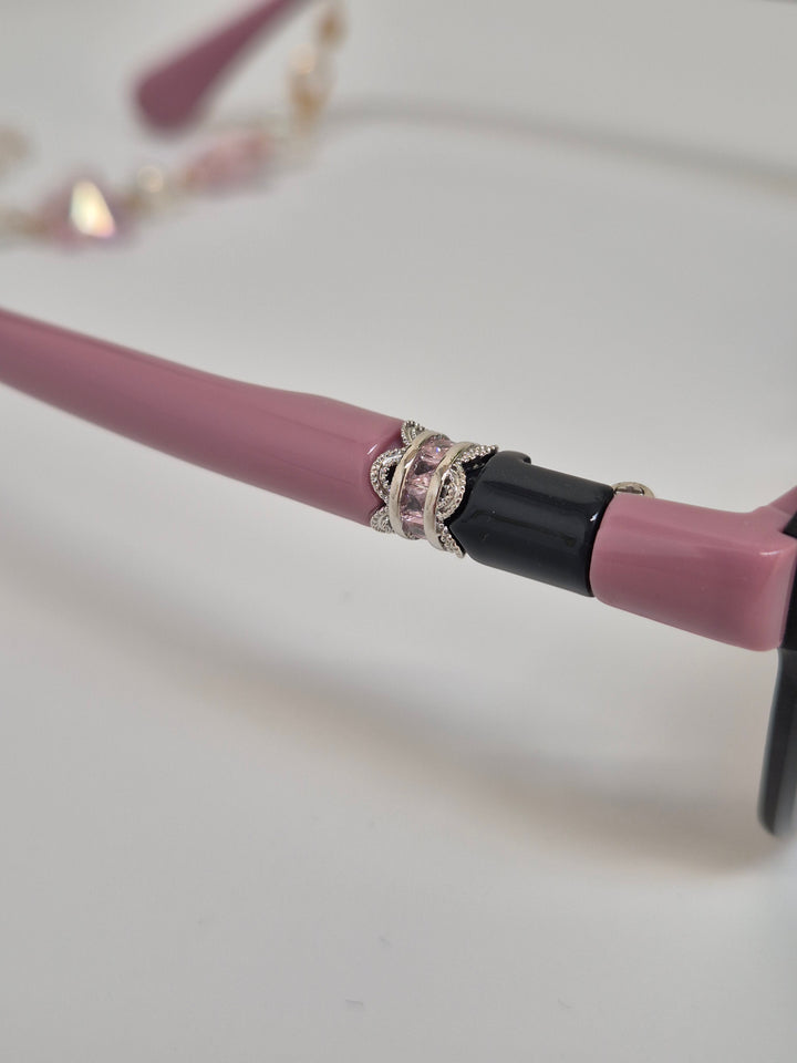 Sunglasses  - Pink with Crystals