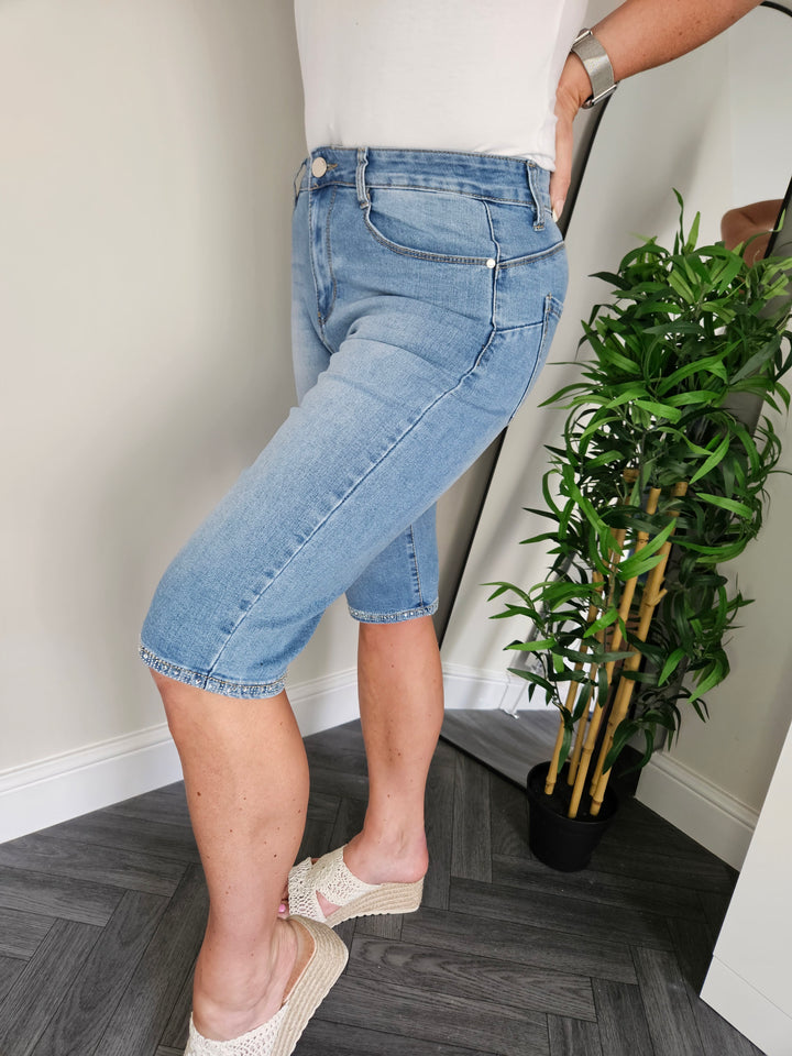 G Smack Crystal Pedal Pusher Shorts - (choose your Size)