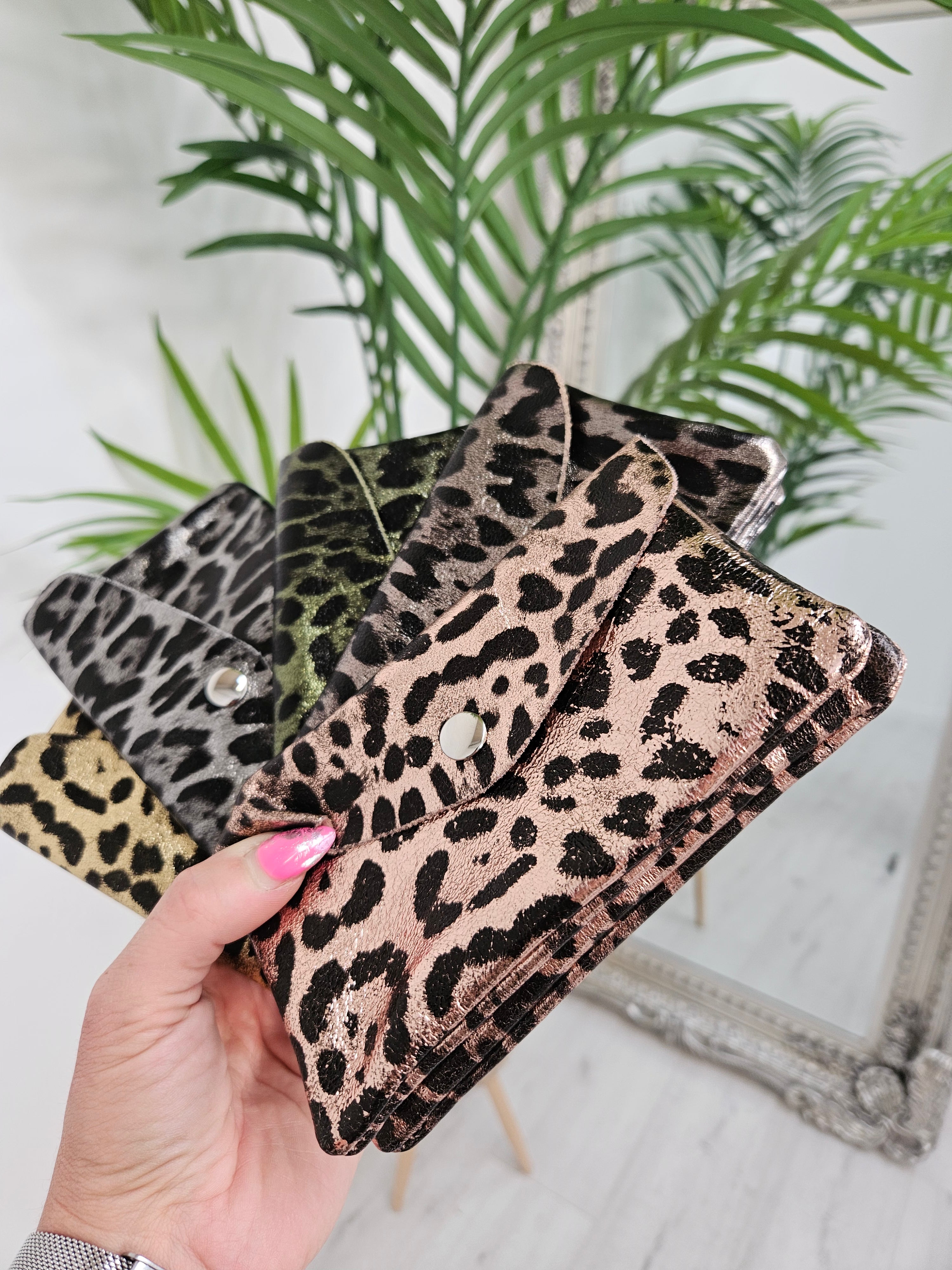 Leopard Print Purse Large Choose Your Colour