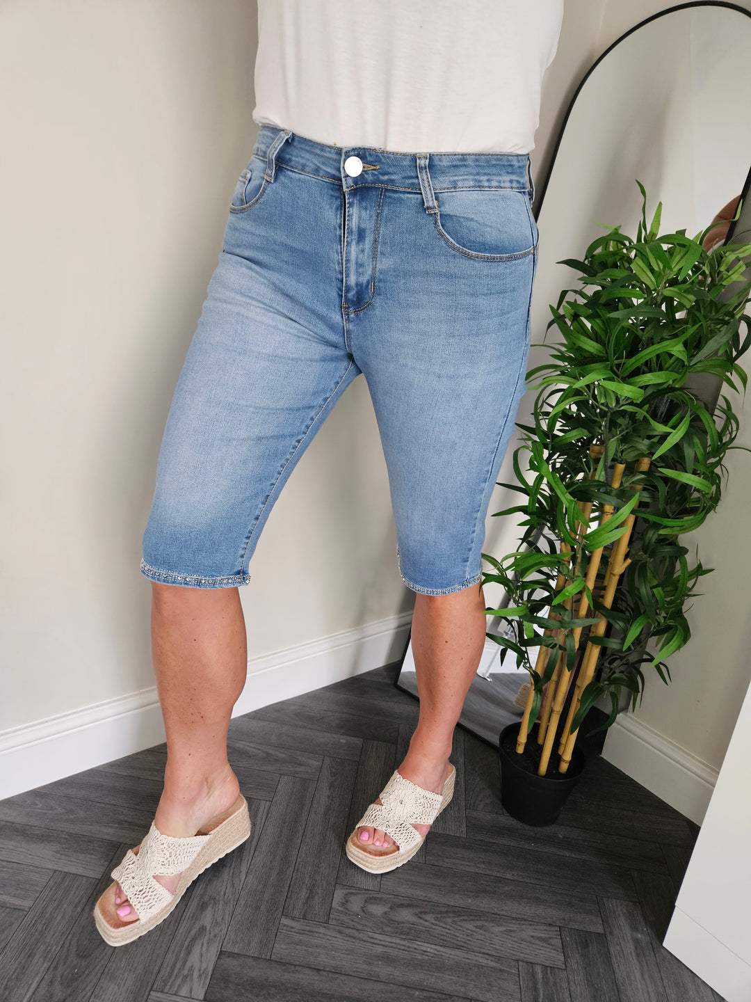 G Smack Crystal Pedal Pusher Shorts - (choose your Size)