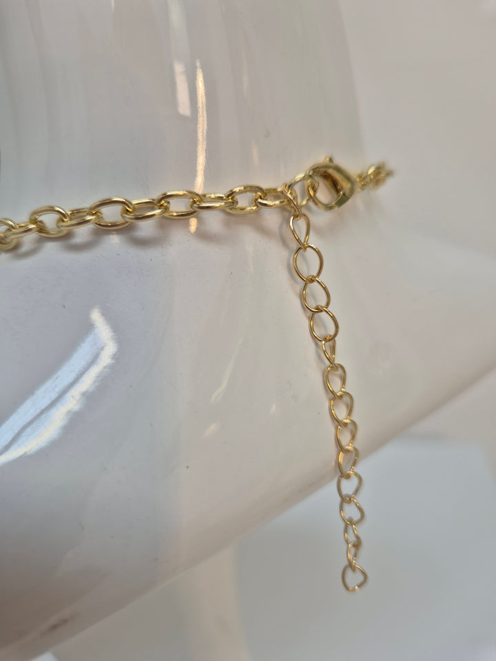 Starfish Charm Necklace - Gold Tone