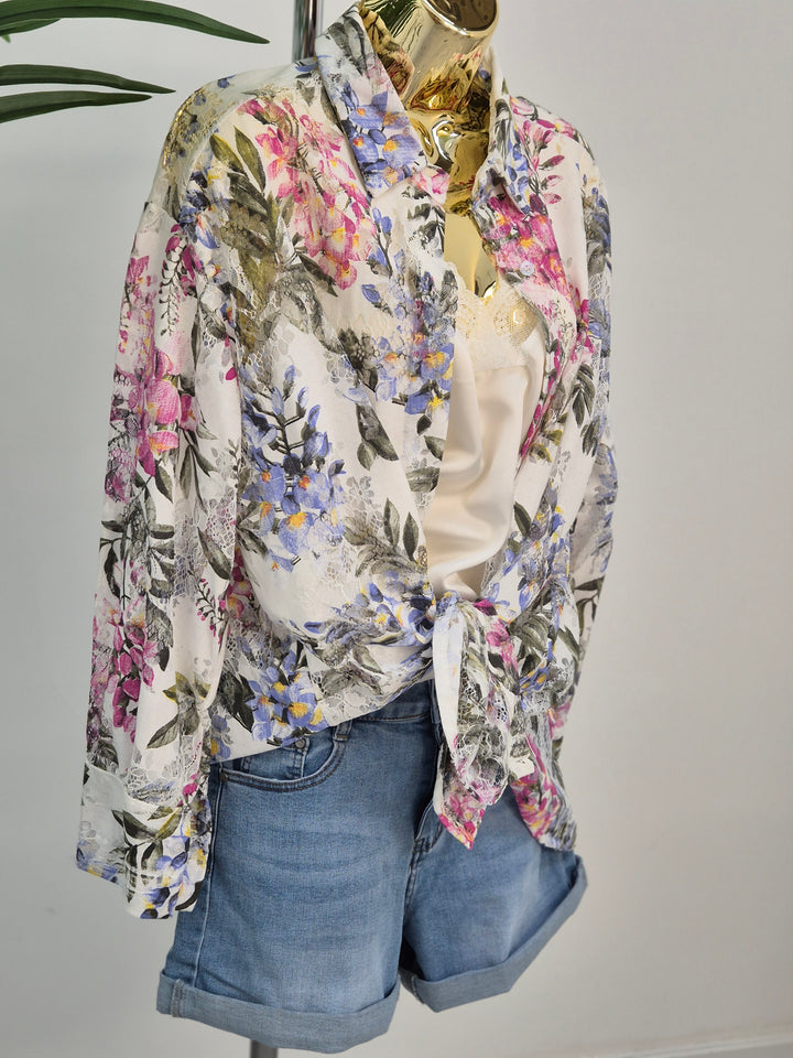 Georgina Floral Lace Blouse (Oversized)
