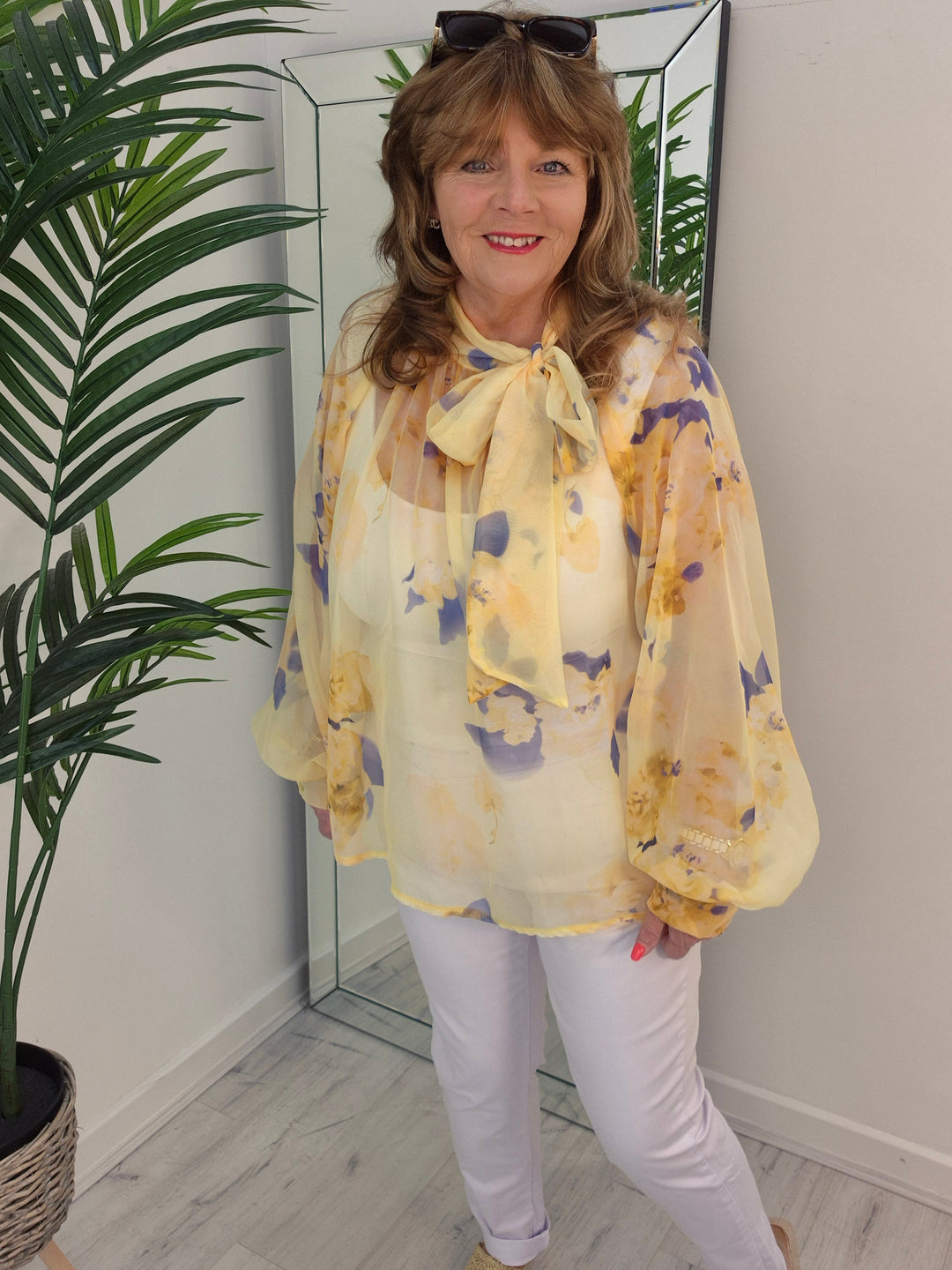 Blanco Elasticated Waist & Drawstring Jeans  - White - (choose your Size)