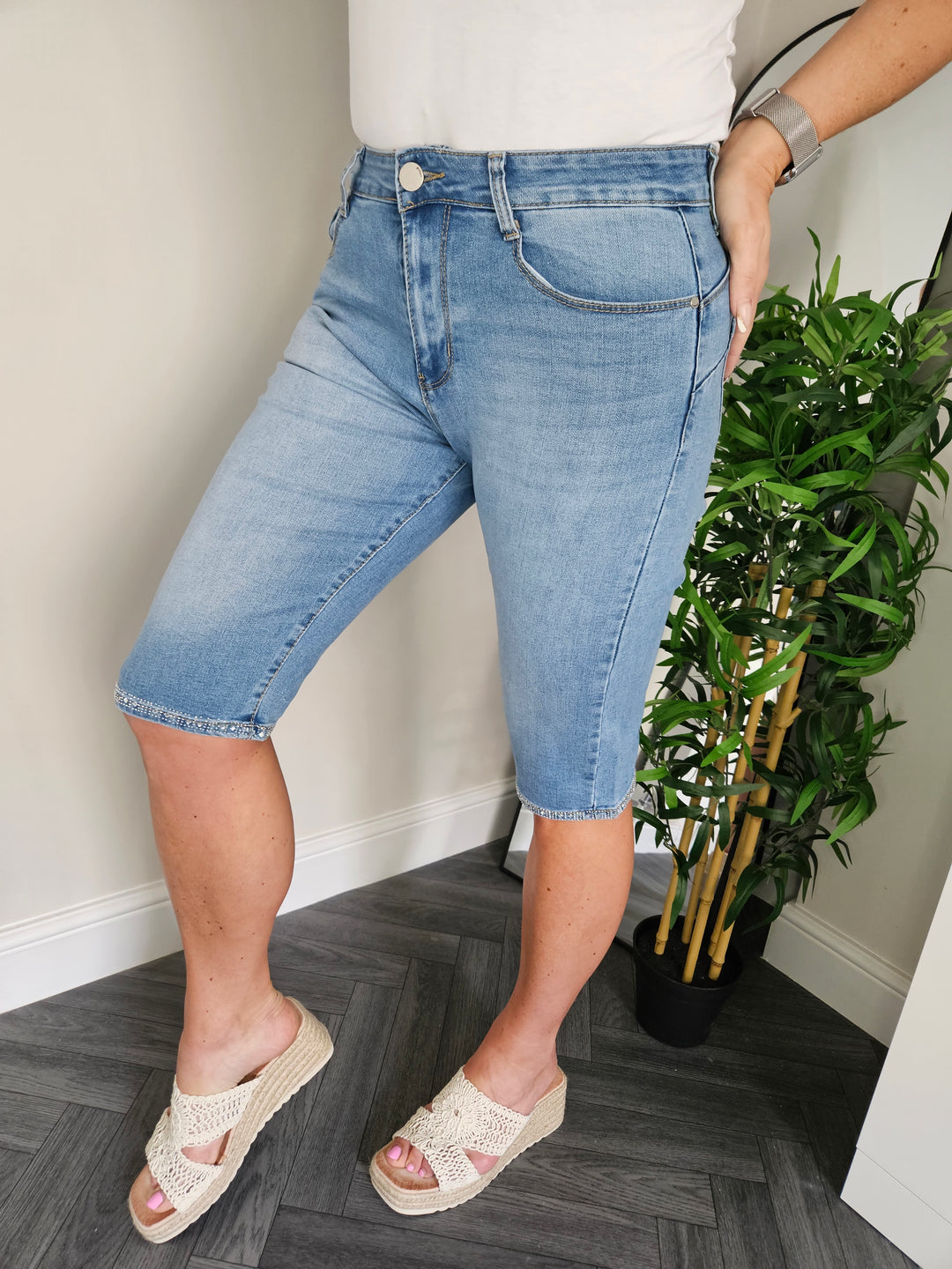 G Smack Crystal Pedal Pusher Shorts - (choose your Size)