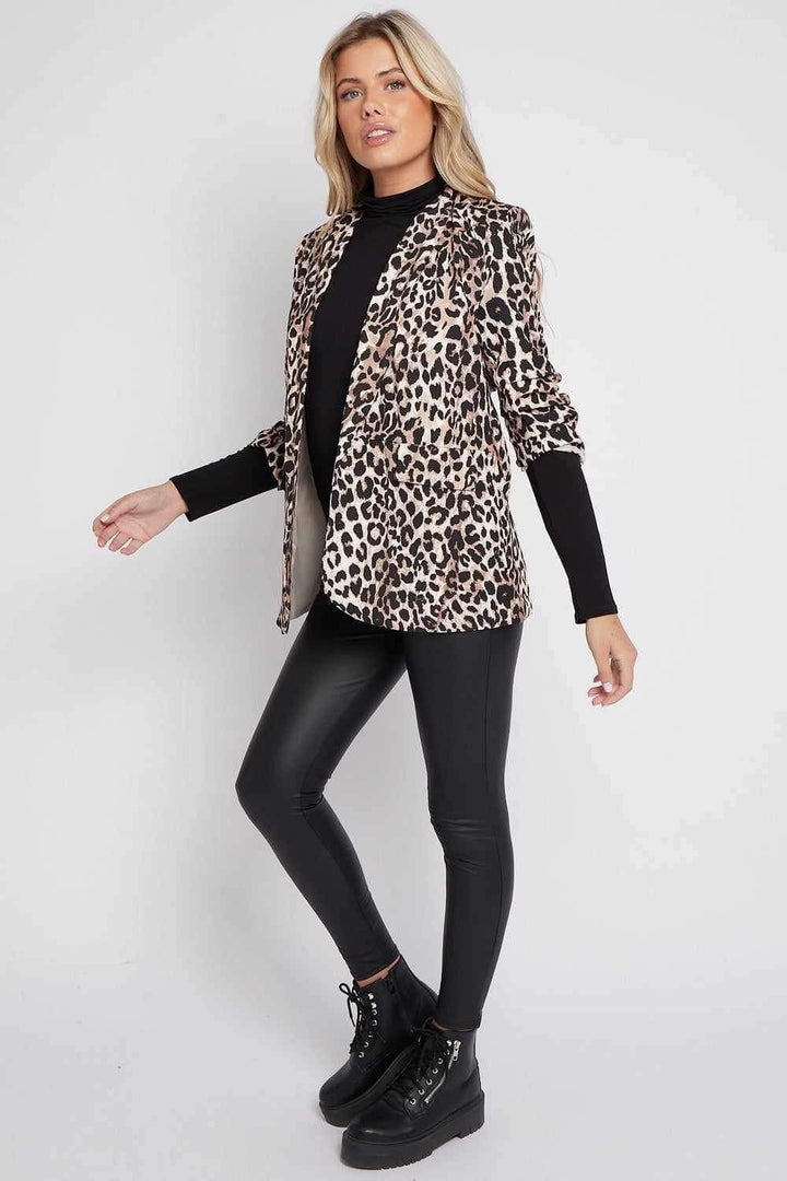 Kiara Blazer with Ruched Sleeve - (choose your Size)