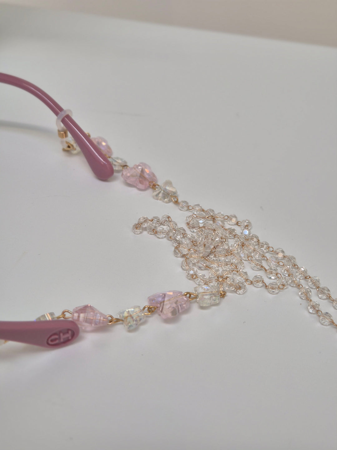 Crystal Sunglasses Chains - (choose from Pink or Gold)