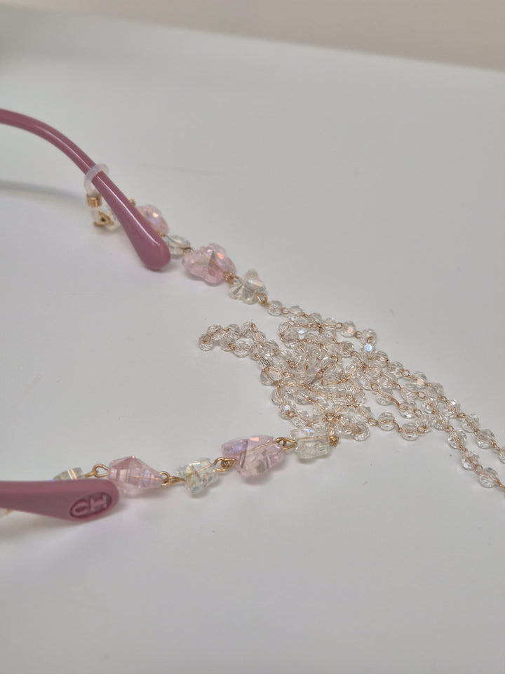 Crystal Sunglasses Chains - (choose from Pink or Gold)