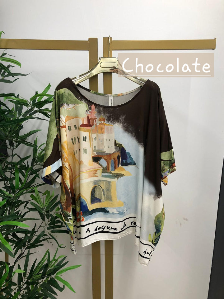 Amalfi Silky Oversized Top - (choose your Colour)