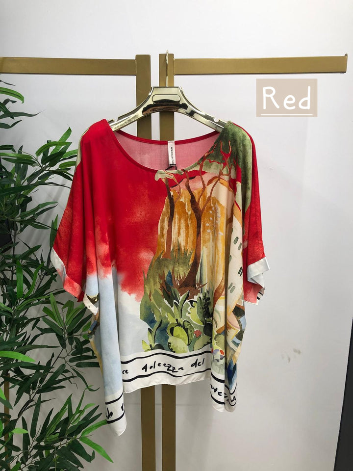 Amalfi Silky Oversized Top - (choose your Colour)