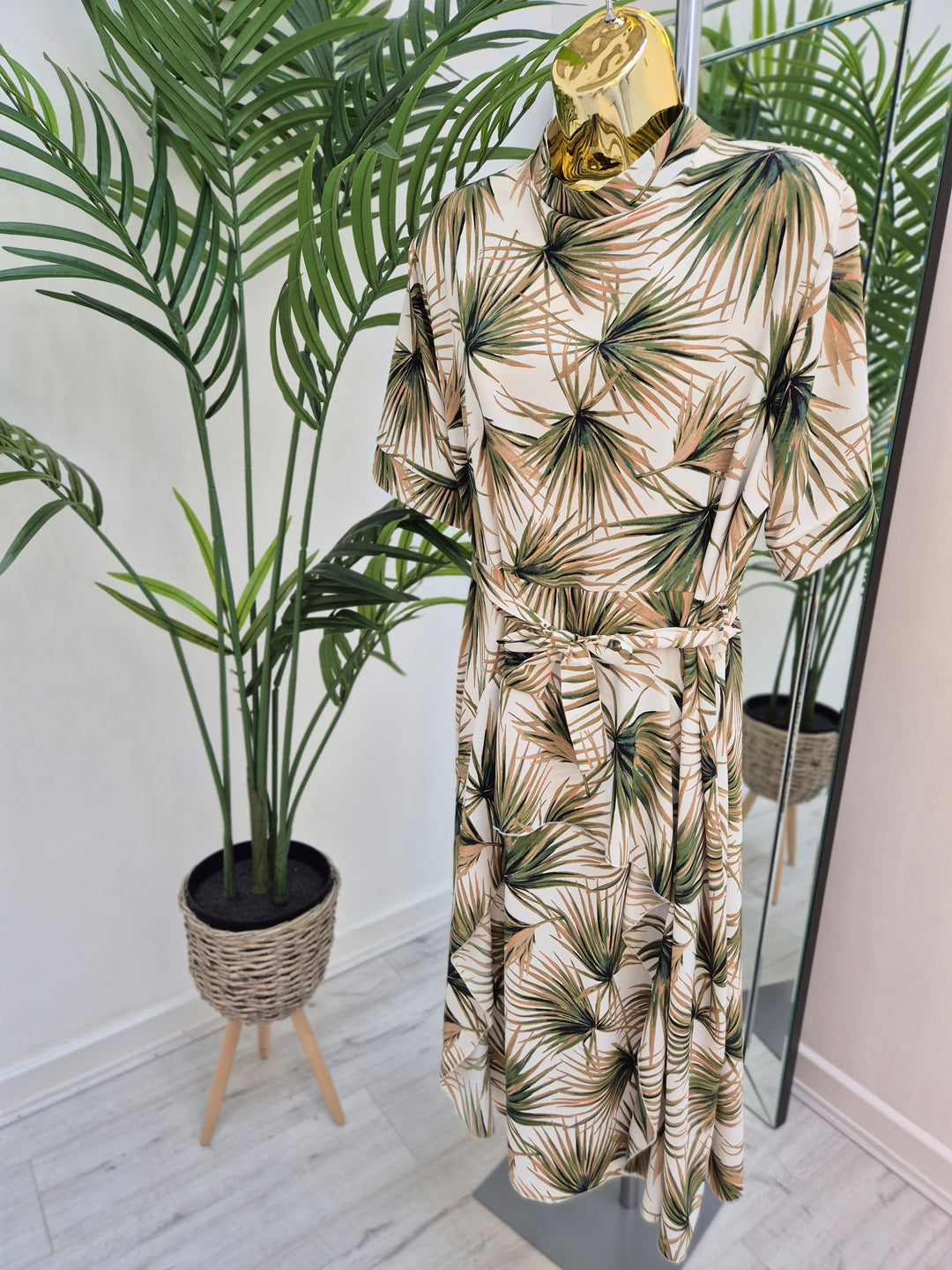 Palm Wrap Dress - Green (choose your Style & Size)