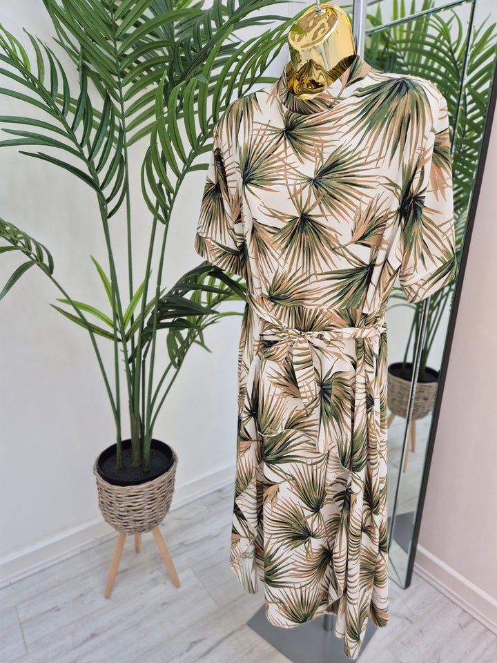 Palm Wrap Dress - Green (choose your Style & Size)