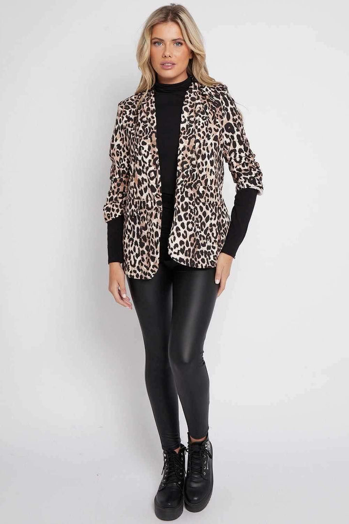 Kiara Blazer with Ruched Sleeve - (choose your Size)