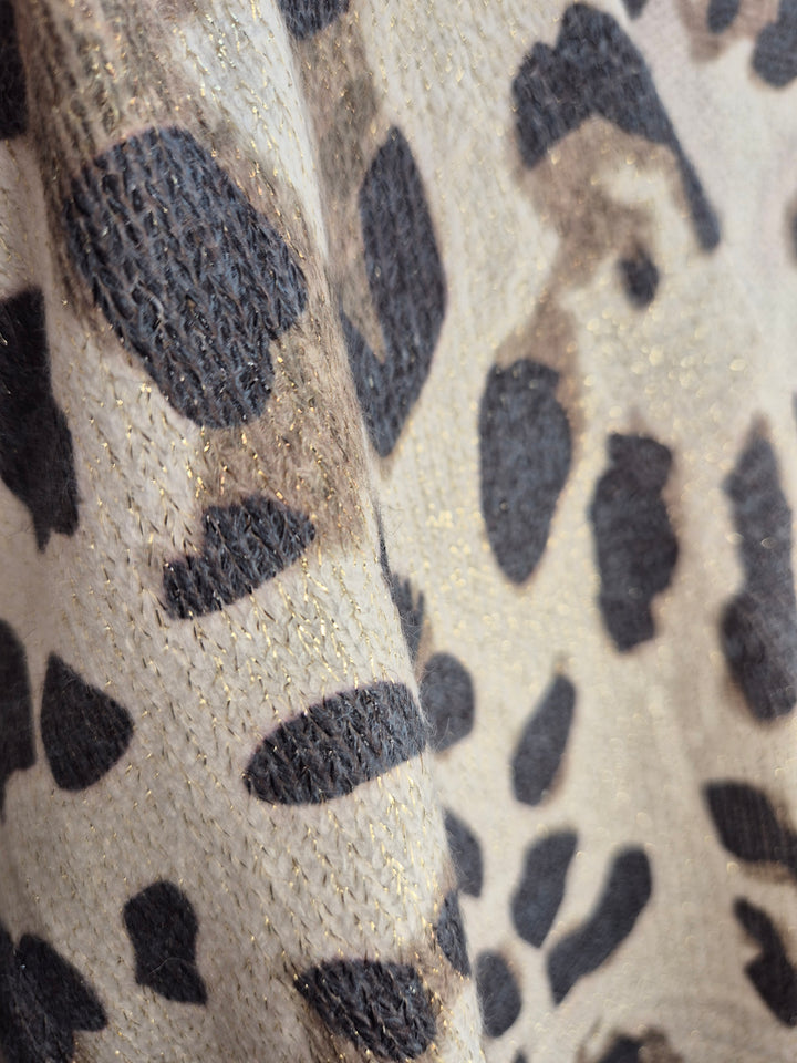 Lucia Leopard Shimmer Cardigan -  (choose your Colour)