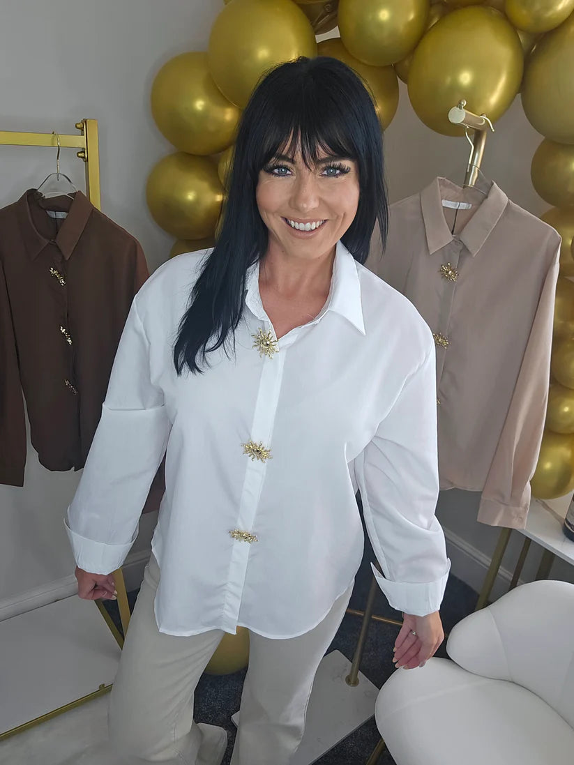 Sun Blouse (choose your Size) - Chocolate