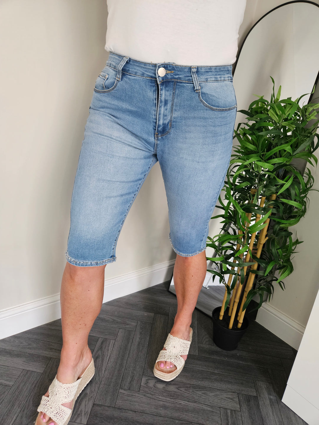 G Smack Crystal Pedal Pusher Shorts - (choose your Size)