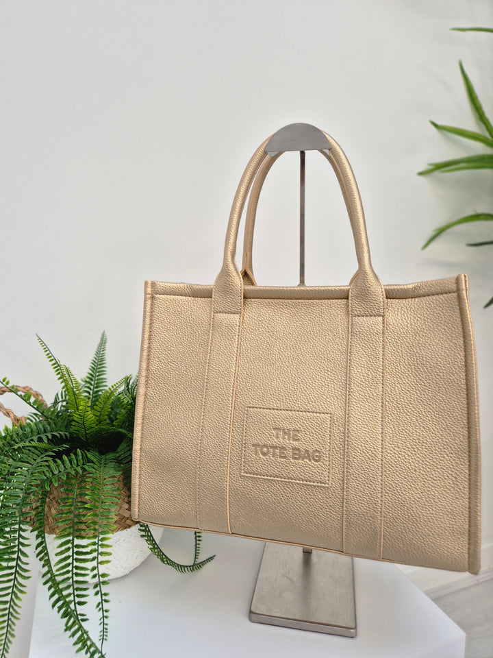 The Tote Bag - Metallic Gold