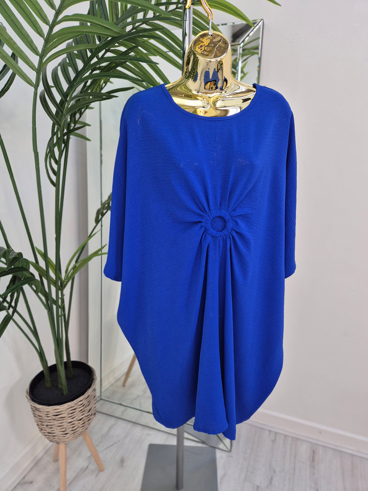 Alexandrina Ruched Dress - (choose your Colour) - (Oversized)