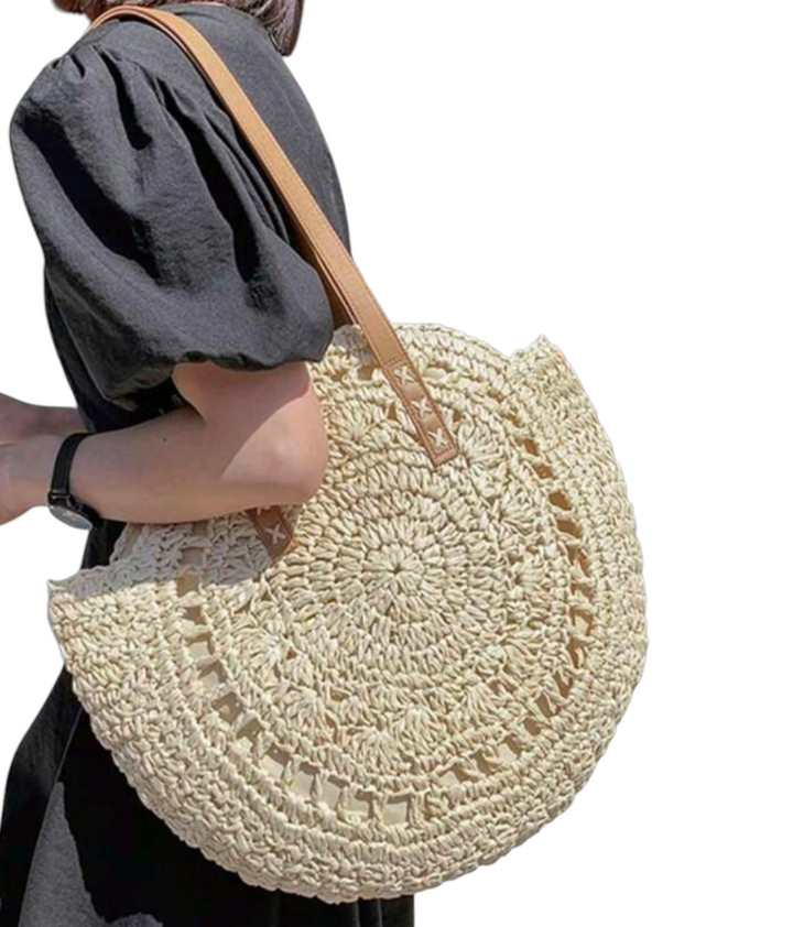 Crochet Raffia Beach Bag - (choose your Colour)