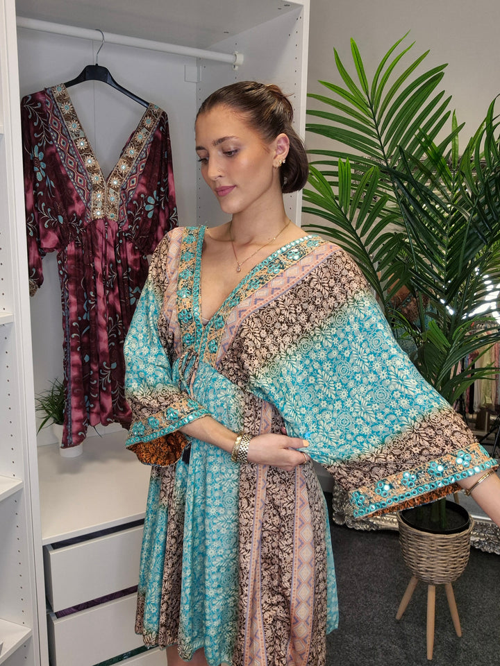 Boho Kimono Dress - (choose your Colour)