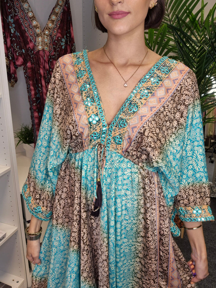 Boho Kimono Dress - (choose your Colour)