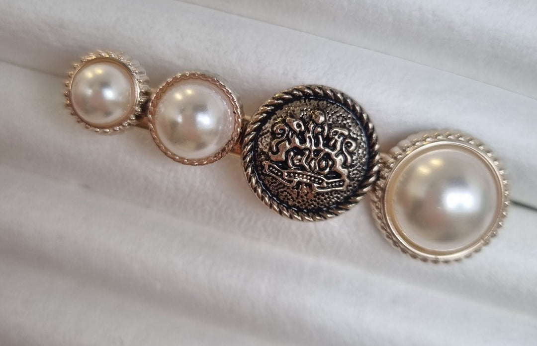 Baroque Style Hair Clip/ Scarf Clip - Crown Motif