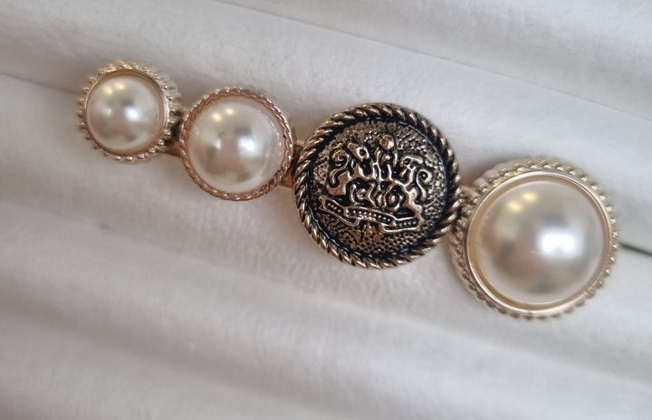 Baroque Style Hair Clip/ Scarf Clip - Crown Motif