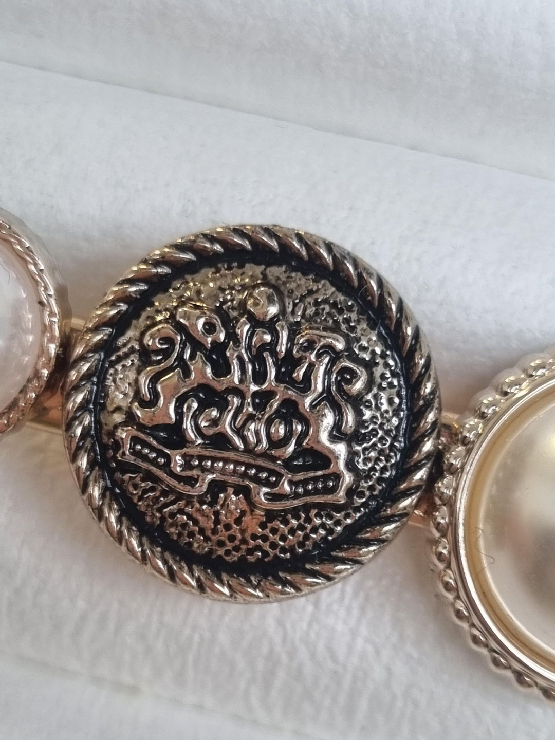 Baroque Style Hair Clip/ Scarf Clip - Crown Motif