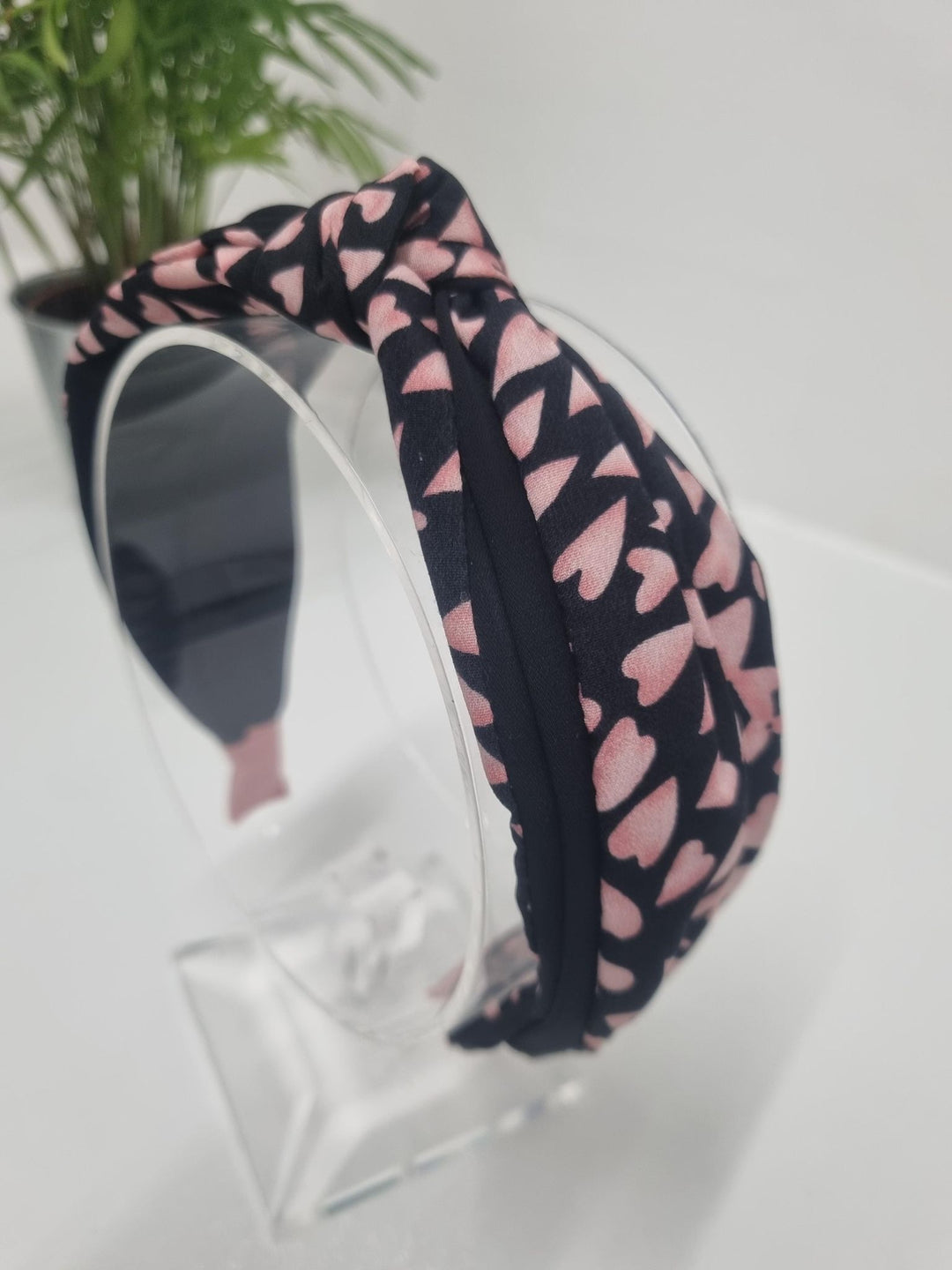 Pink Heart Headband