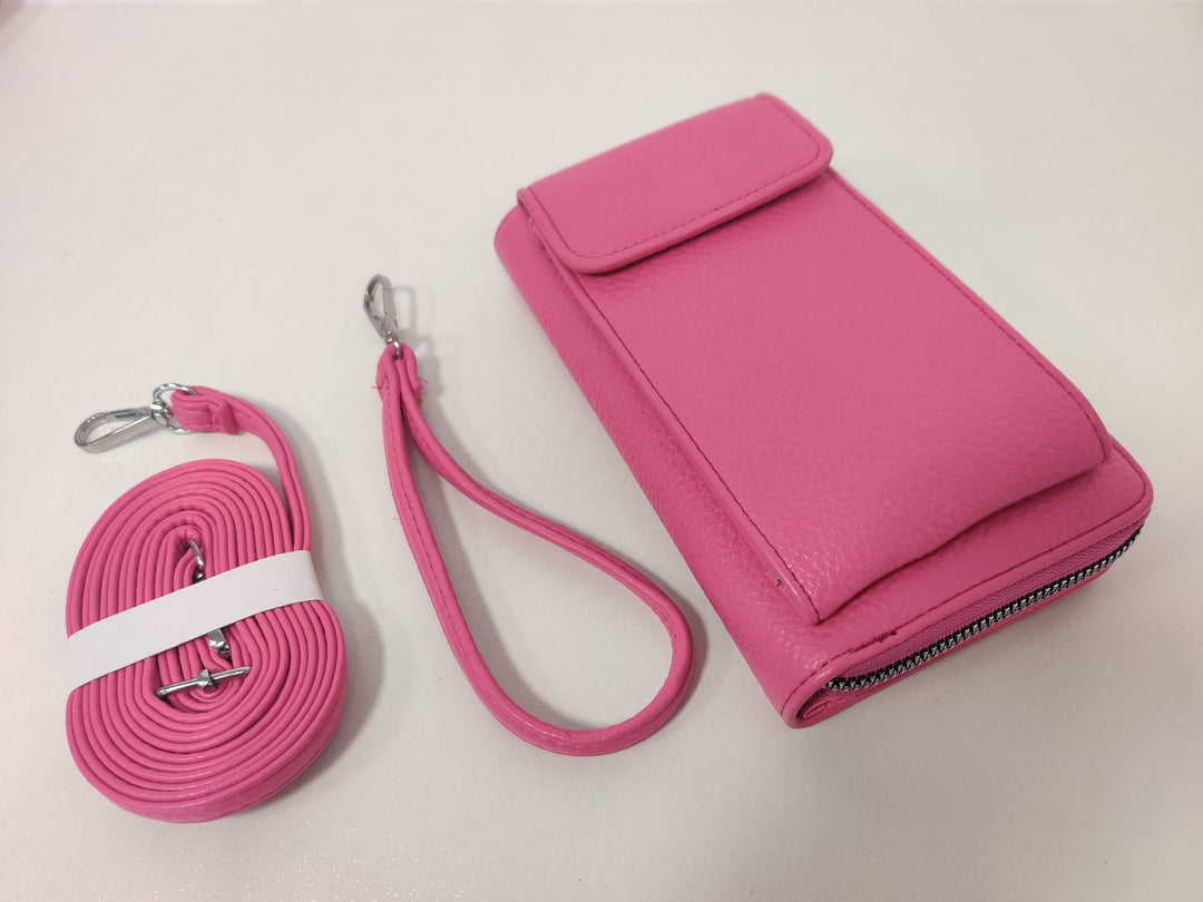 Belle Phone Purse Bag - Hot Pink