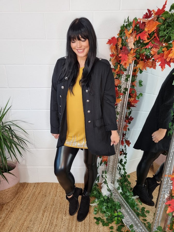 Sparkly Tee - Mustard