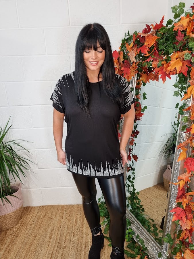 Sparkly Tee - Black