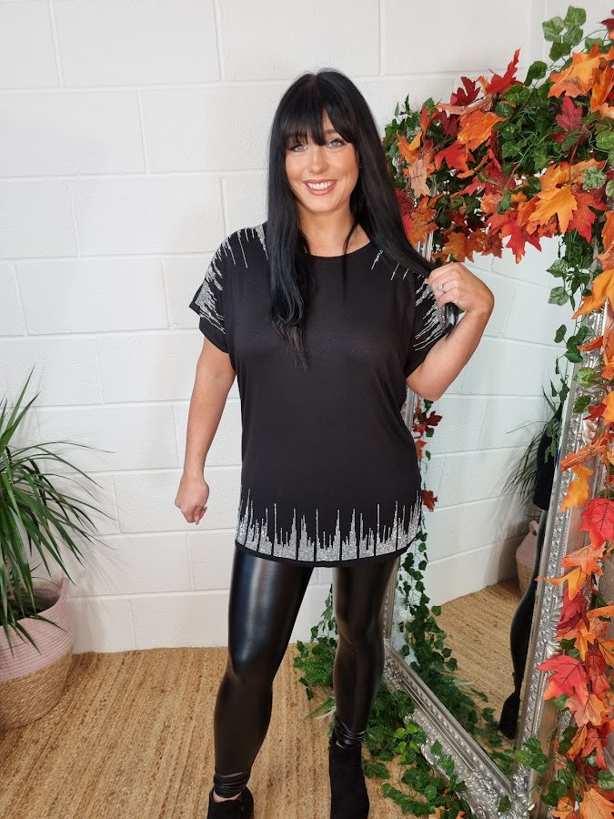 Sparkly Tee - Black