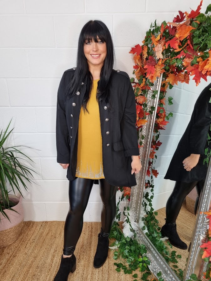 Sparkly Tee - Mustard