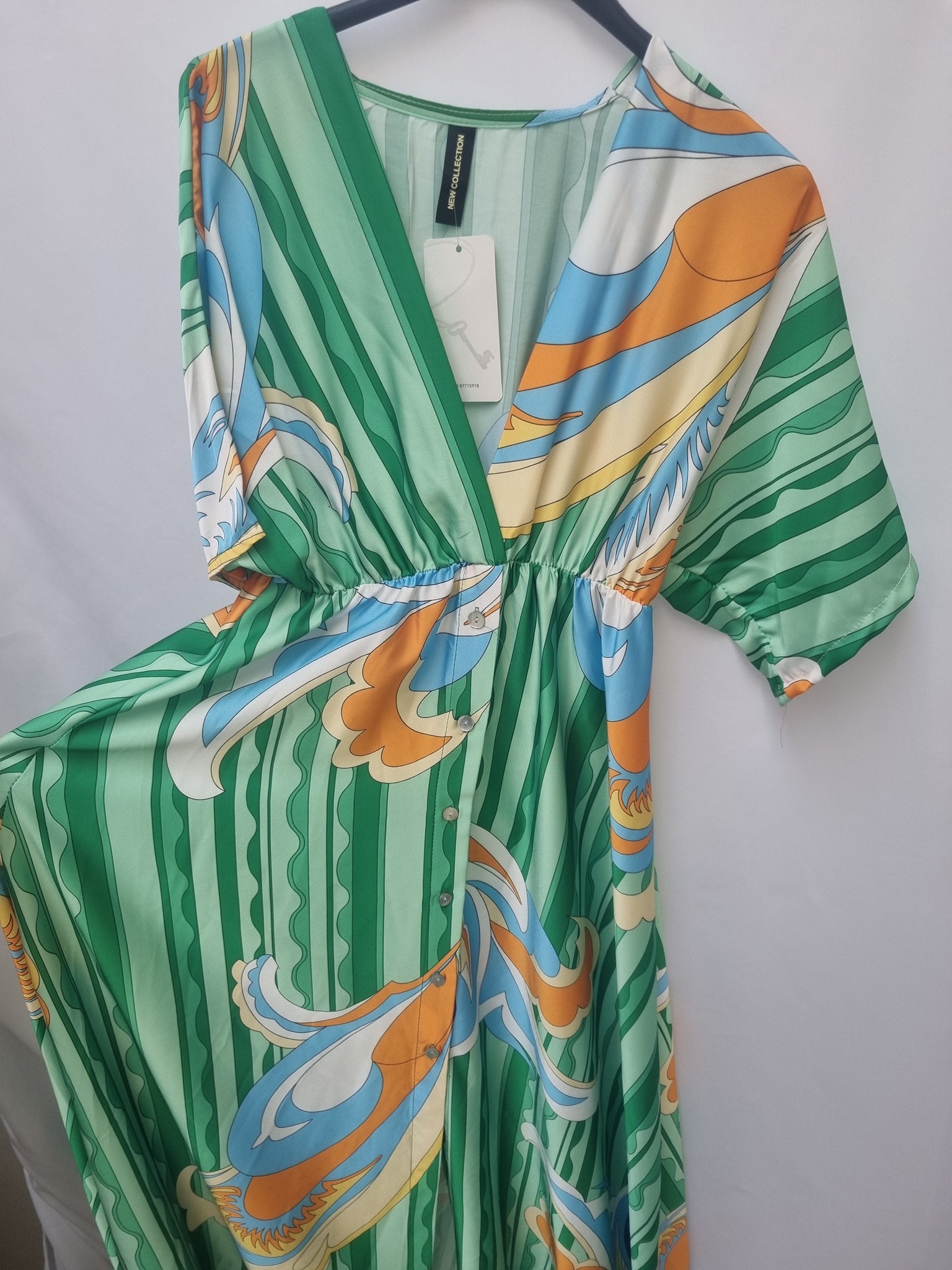 Kim Kimono Dress - Green