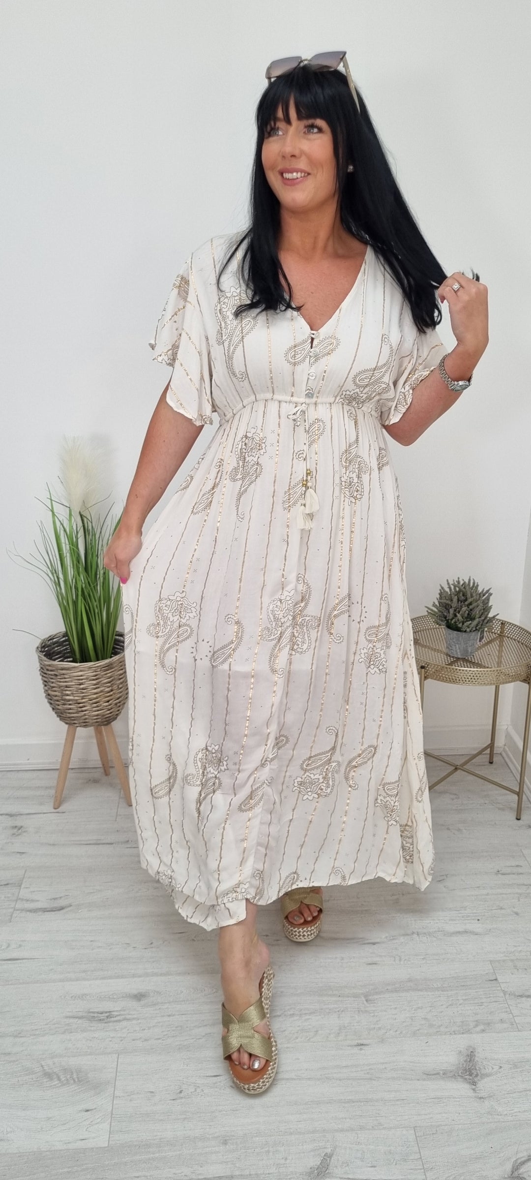 Bali Midi/Maxi Dress - Ivory