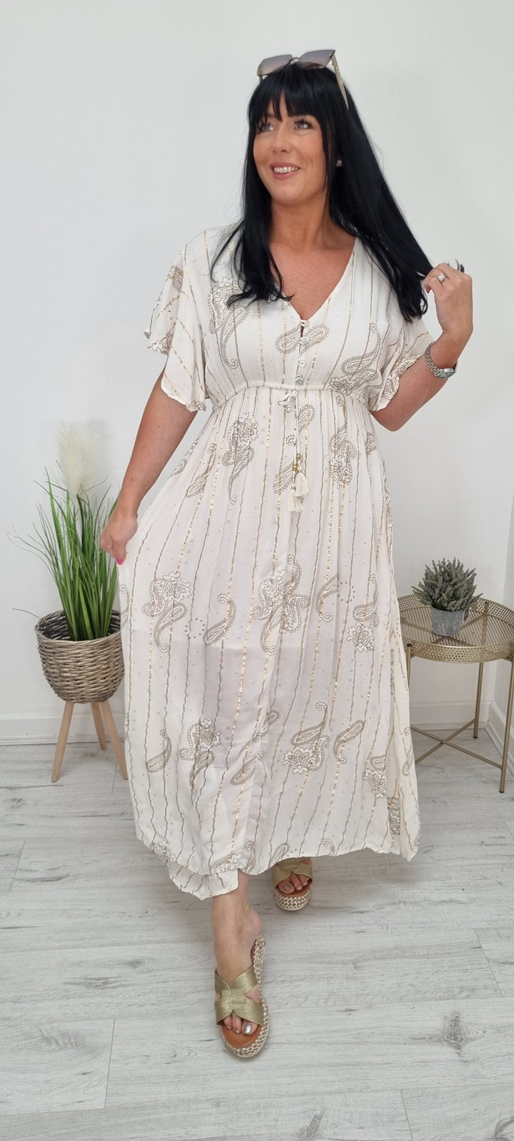 Bali Midi/Maxi Dress - Ivory