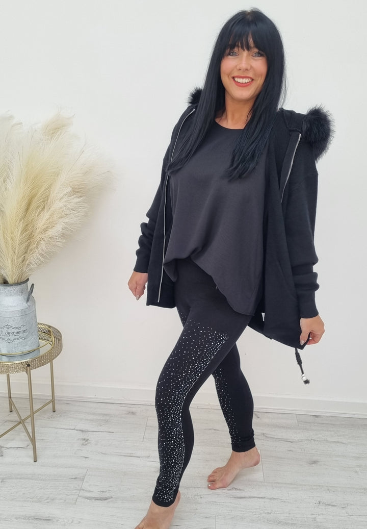 Sparkle Leggings - Black