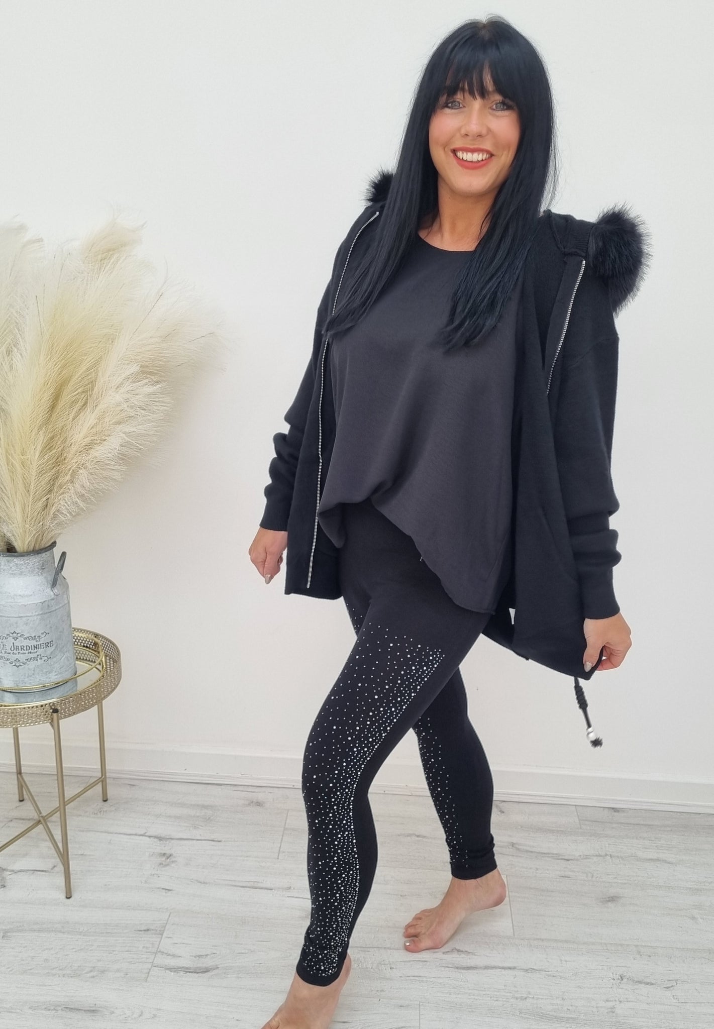 Sparkle Leggings - Black – Queen Of Fashion