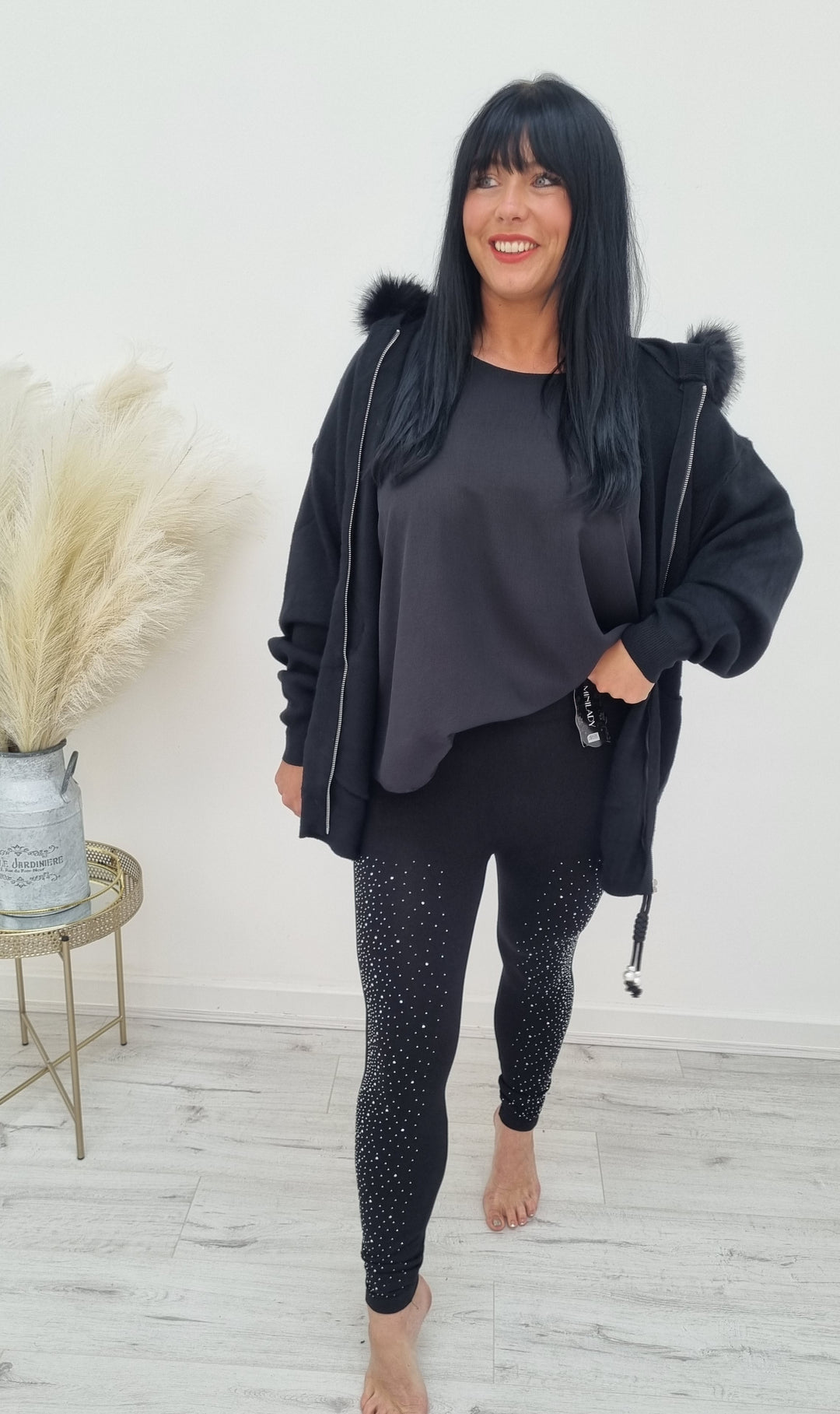 Sparkle Leggings - Black