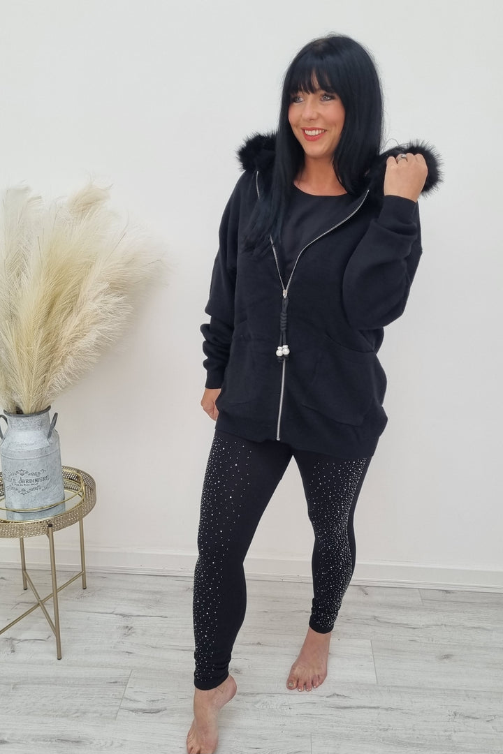 Sparkle Leggings - Black